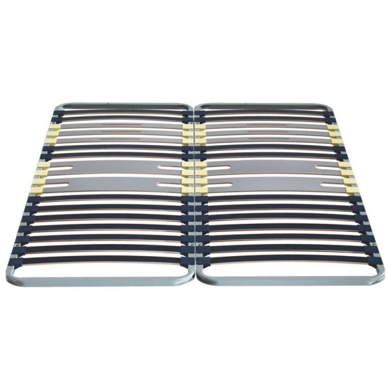 Merinos - Sommier 160 x 200 Cadre à lattes 160x200cm - 5 zones Flat Cap