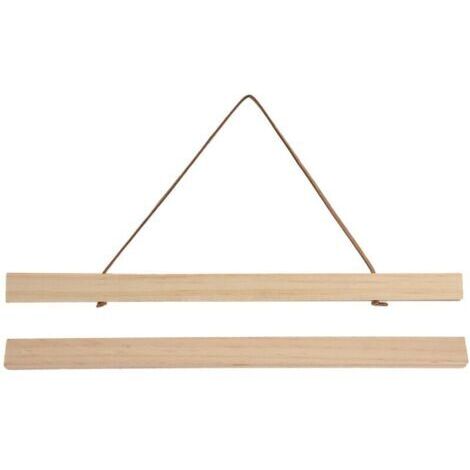 Cadre Magnétique en Bois pour Affiches DIY - Support pour Toile, Photos, Tableaux et Œuvres d'Art 30x2,1 cm