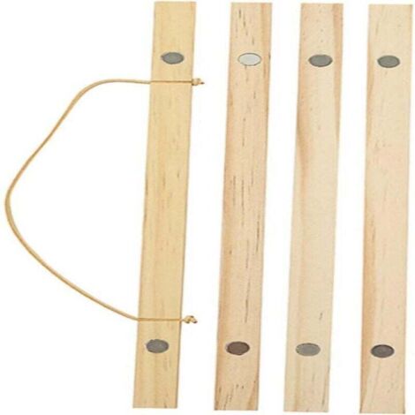 Cadre magnétique pour affiches, barre de suspension en bois de pin, présentoir à rouleaux, fixation murale pour photos, impressions et œuvres d'art, décoration pour salon, chambre ou bureau