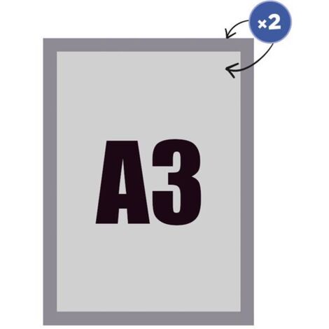 Cadre magnétique réversible A3 - Argent