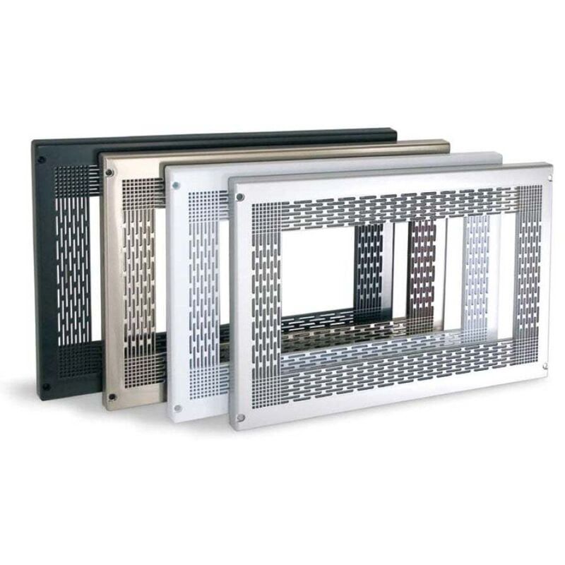 Mengual - Cadre micro-ondes chrome mat - Cadre micro-ondes universel
