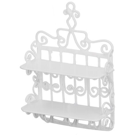 Cadre mural pour maison de poupée 1:12, style européen blanc, artisanat minutieux, accessoire décoratif pour créer du bonheur.