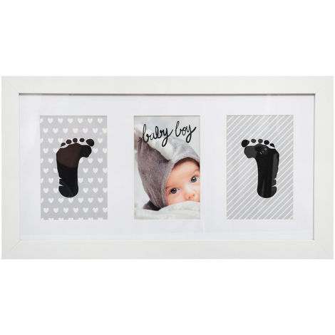 Generic Cadre photo bébé - Kit de création d'empreintes de mains et de pieds  de bébé avec cadre. à prix pas cher
