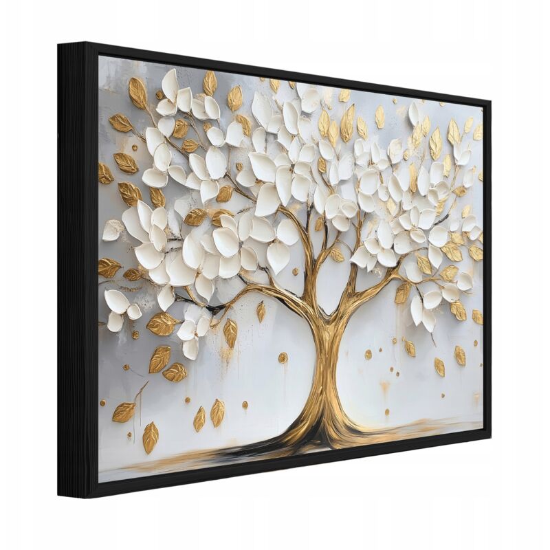 cadre noir Peinture sur toile arbre 3d abstrait salon chambre 60x40 cadre noir Peinture sur toile arbre 3d abstrait salon chambre 60x40