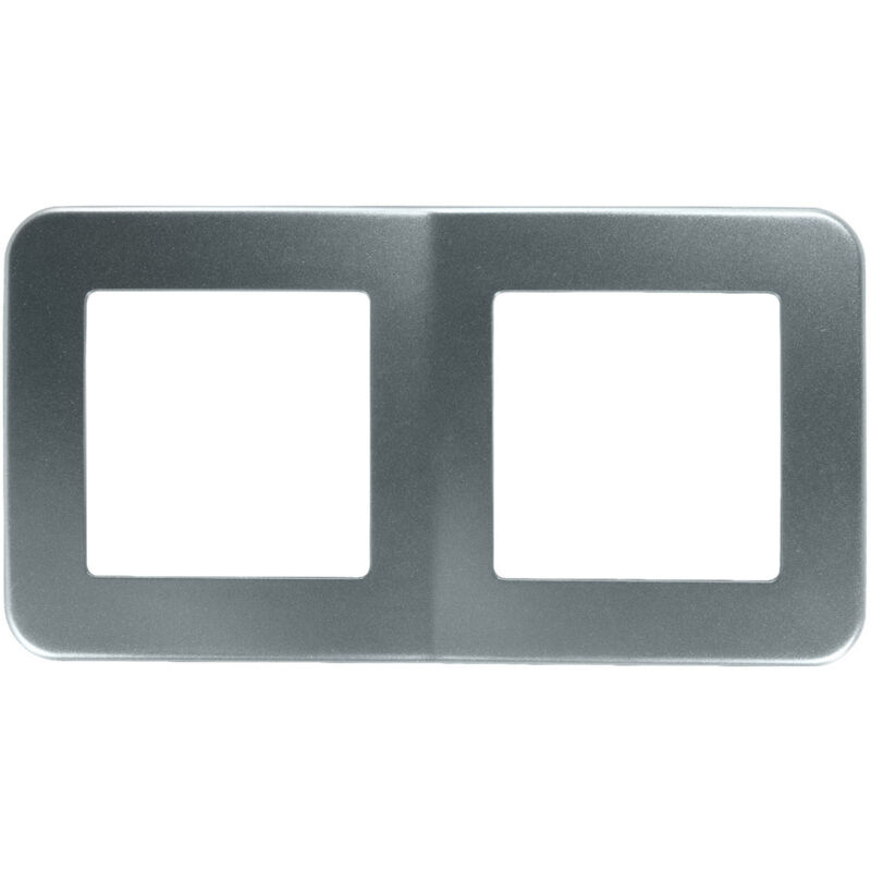 Ledkia Marco PC 2 Módulos para Mecanismos Classic Blanco