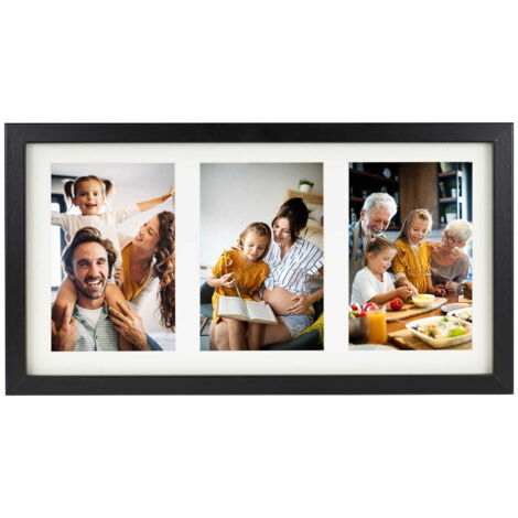 Cadre photo 15/15 BASIC M044 Noir 18x35 cm