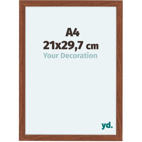 Cadre Photo 21x29.7cm A4 Noyer MDF Como.