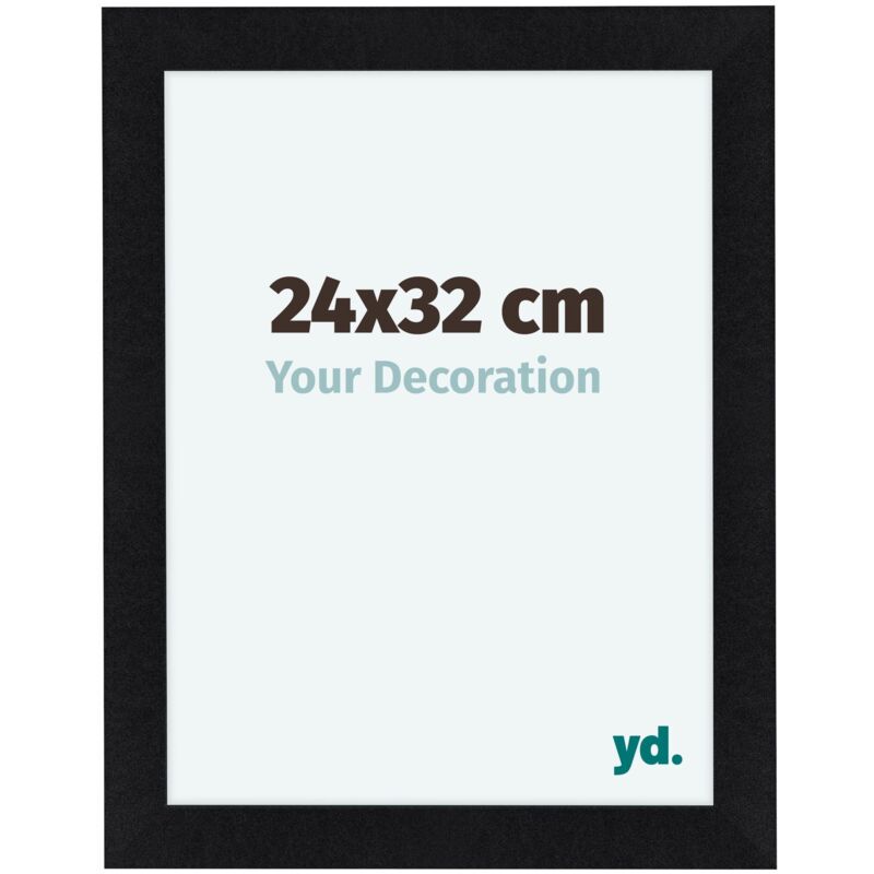 Cadre Photo 24x32 cm - Noir Mat - mdf - Como.