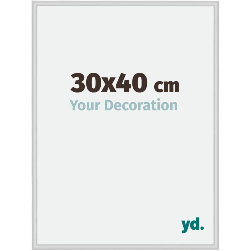 Cadre Photo 30x40 cm - Argent Mat - Aluminium - Miami.