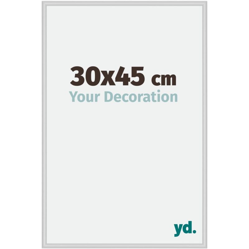 Yd. - Cadre Photo 30x45 cm - Argent Mat - Aluminium - Miami.