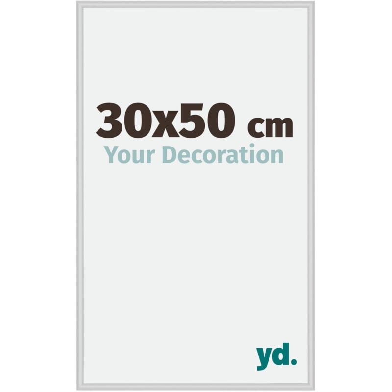 Yd. - Cadre Photo 30x50 cm - Argent Mat - Aluminium - Miami.