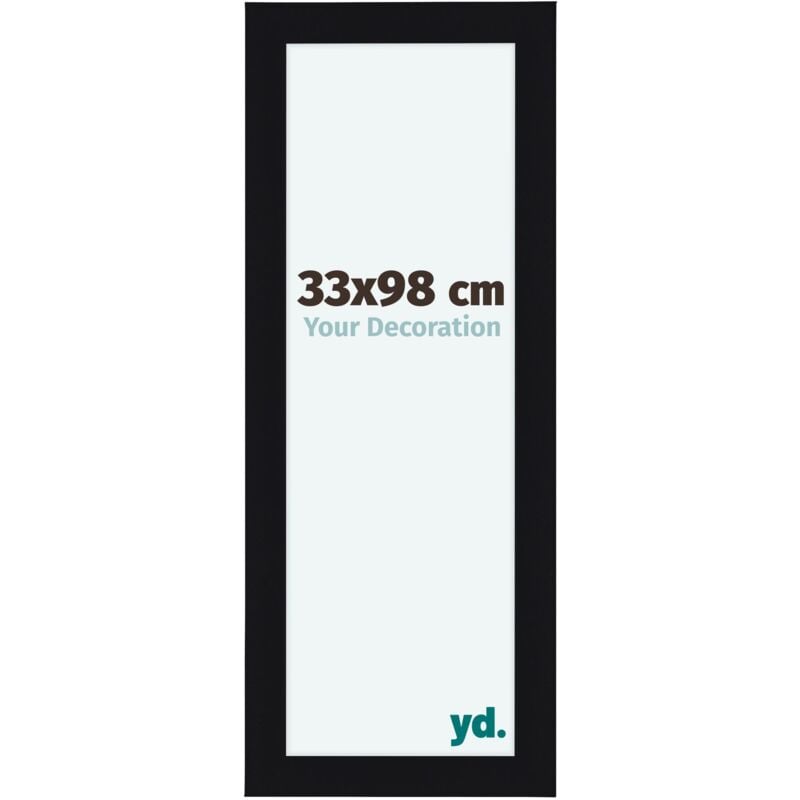 Cadre Photo 33x98 cm - Noir Brillant - mdf - Como.