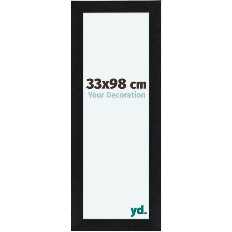 Cadre Photo 33x98 cm - Noir Mat - mdf - Como.