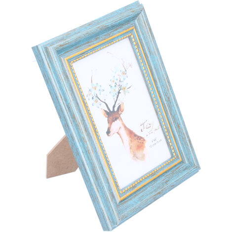 Cadre Photo 4x6 Collection - Décoration Murale ou Bureau, Cadeau Artisanal Vert