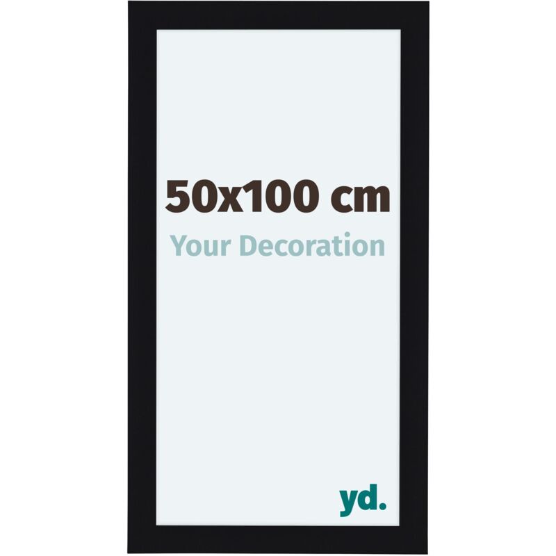 Cadre Photo 50x100 cm - Noir Brillant - MDF - Como.