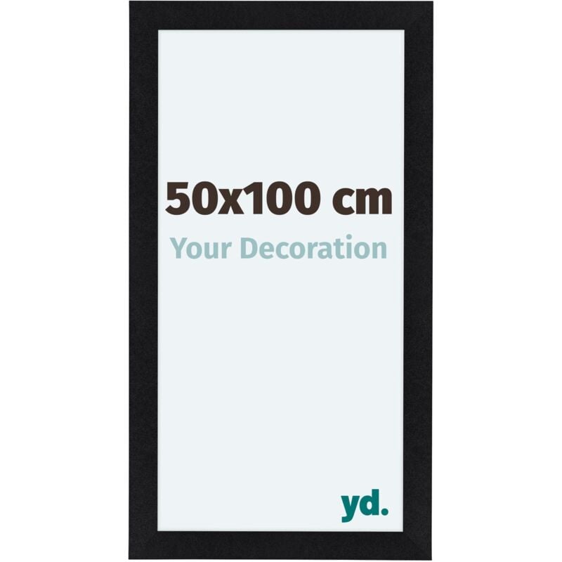 Cadre Photo 50x100 cm - Noir Mat - MDF - Como.