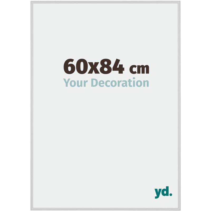 Yd. - Cadre Photo 60x84 cm - Argent Mat - Aluminium - Miami.