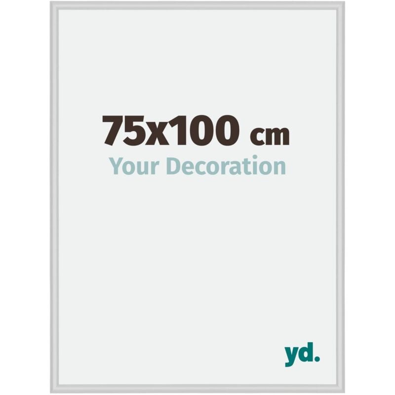 Yd. - Cadre Photo 75x100 cm - Argent Mat - Aluminium - Miami.