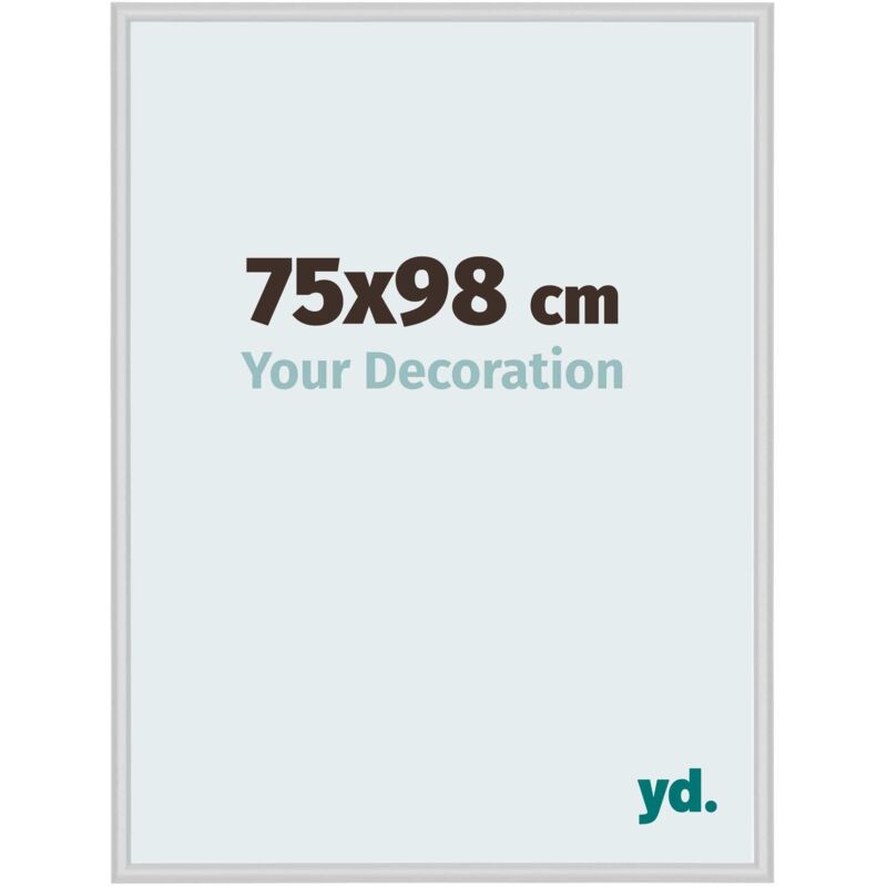 Yd. - Cadre Photo 75x98 cm - Argent Mat - Aluminium - Miami.