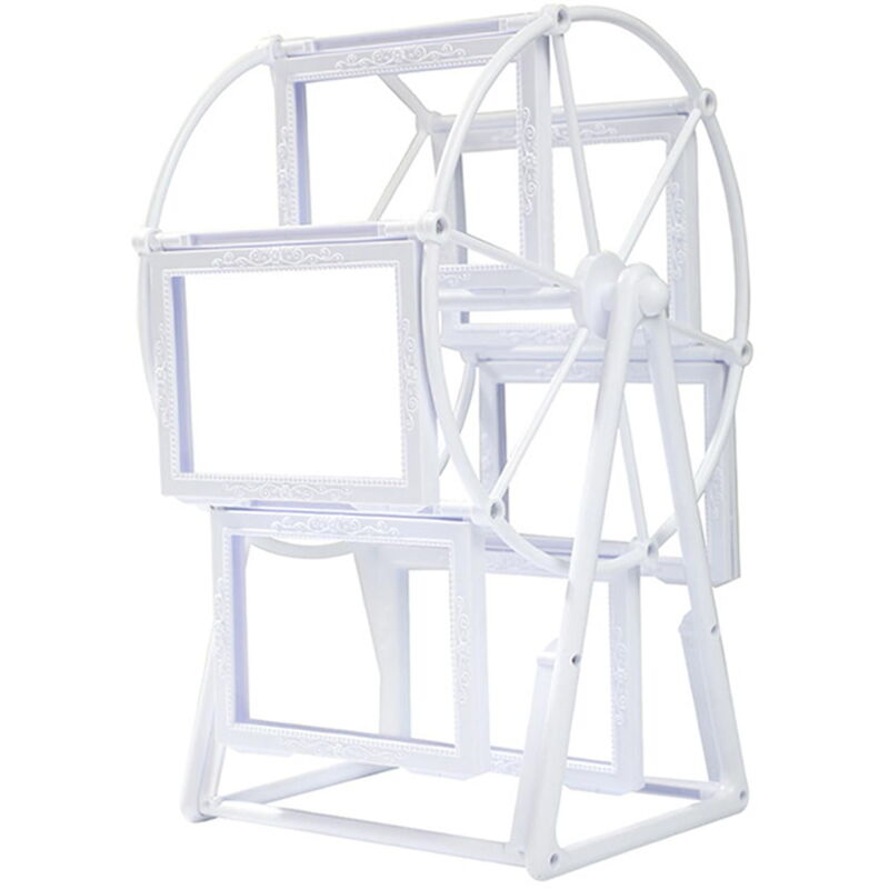 Cadre photo à roulement à billes, cadre photo familial, cadeau, décoration de table, cadre photo rotatif pour bureau, chambre à coucher,