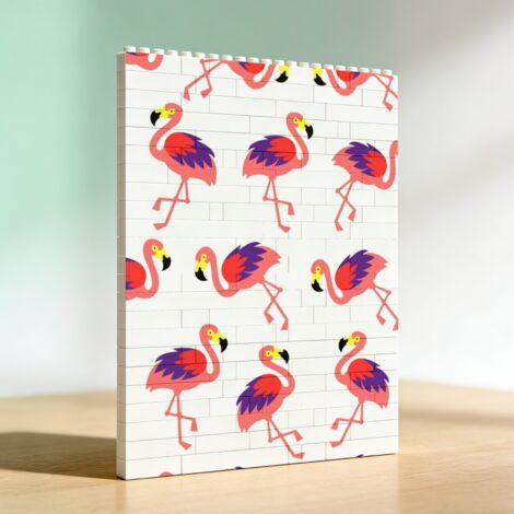 Cadre photo adulte en briques de construction, cadeau romantique d’anniversaire