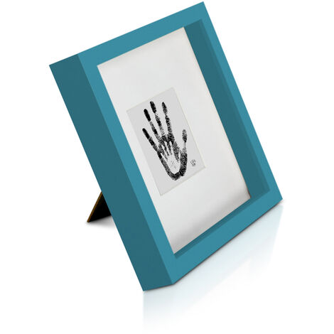 Cadre photo - Blumfeldt casa chic camden - 23 x 23 cm - bois - turquoise