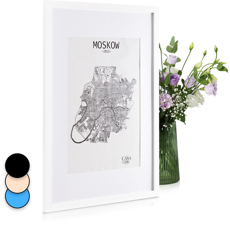 Cadre photo - Blumfeldt Casa Chic kenton - rectangulaire a1 - plexiglas - blanc