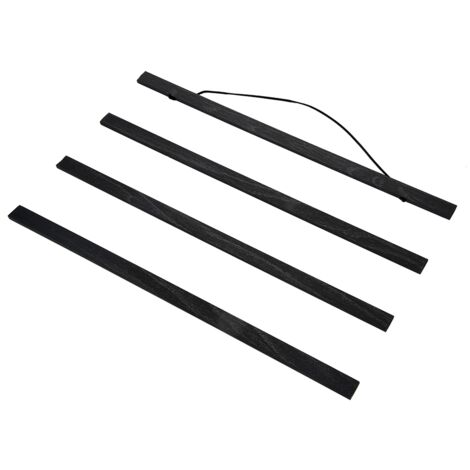 Cadre Photo Bois Magnétique - 50 cm - Pour Affiches Photos Impressions Tissus - Lot de 4 Barres