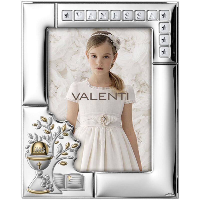 Cadre photo Communion Souvenir 13x18 avec autocollants Taille: 13x18 cm UGS : VL51071/4L