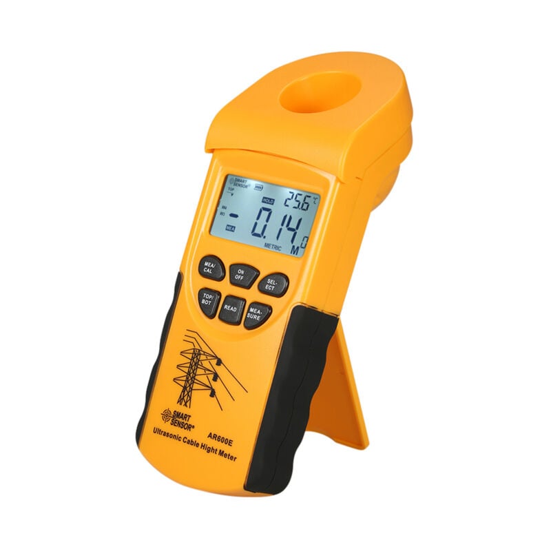 Capteur intelligent, mesureur de hauteur de câble ultrasonique numérique LCD professionnel, testeur de hauteur de câble portable mesurant la hauteur