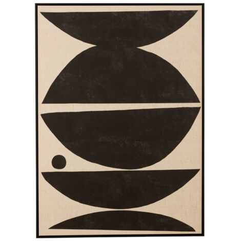 Cadre Photo Déco "Formes Ethniques" 103x143cm Marron & Noir