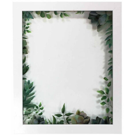 Cadre Photo Déco "Fresh Garden" 23x28cm Blanc