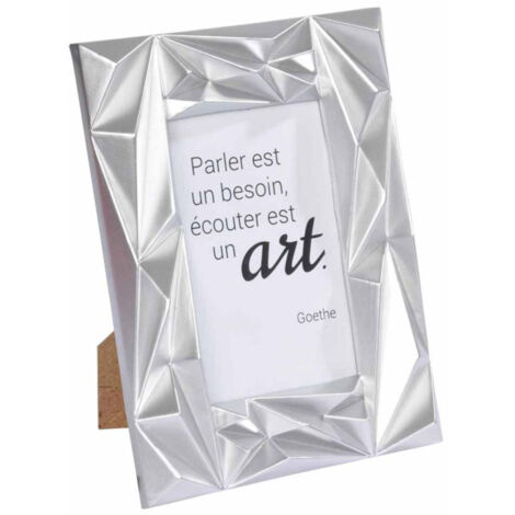 Cadre Photo Déco "Galactic" 13x18cm Argent