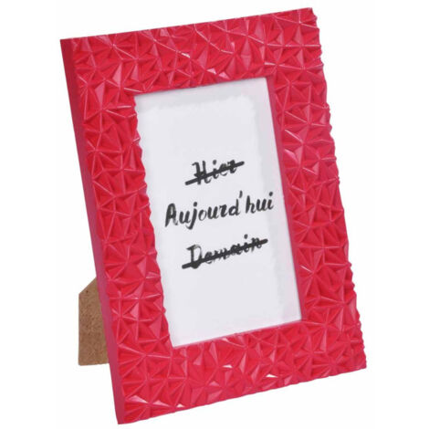 Cadre Photo Déco "Géométrique Frame" 20x25cm Rouge