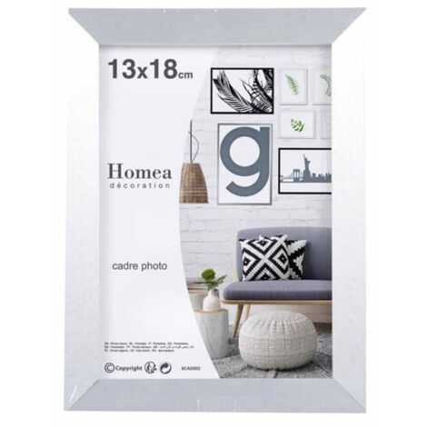 Cadre Photo Déco "Loft" 13x18cm Argent