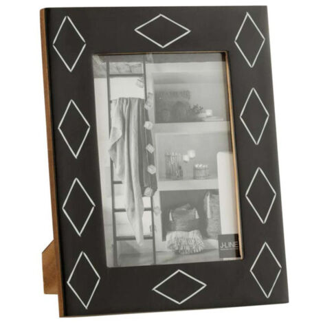 Cadre Photo Déco "Motif" 13x18cm Noir & Blanc