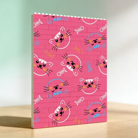 Cadre photo DIY en blocs de construction pour adultes, idée cadeau romantique