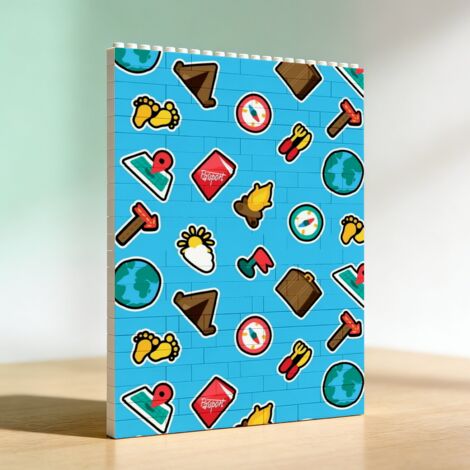 Cadre photo DIY en briques pour adultes, cadeau parfait d’anniversaire
