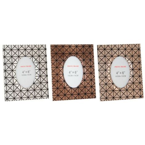 Barco Cadre photo DKD Home Decor Barco Bois MDF 2 pcs 10 x 10 x 15 cm 