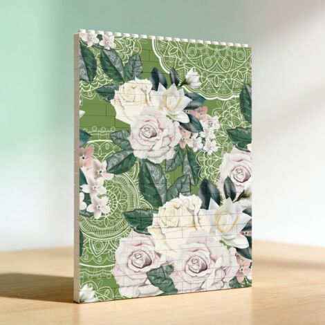 Cadre photo en blocs de construction pour adultes, cadeau romantique pour anniversaire, Saint-Valentin