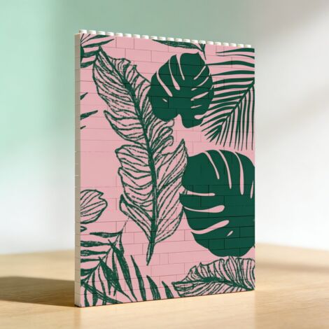 Cadre photo en blocs et briques, cadeau pour anniversaire
