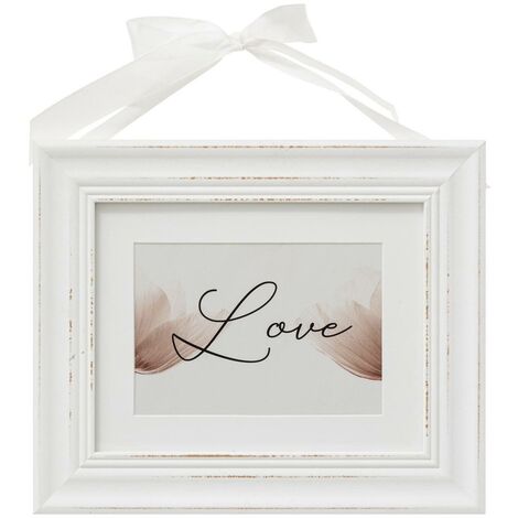Cadre photo en Bois avec Ruban  pour photo 17 x 12 cm - Atmosphera