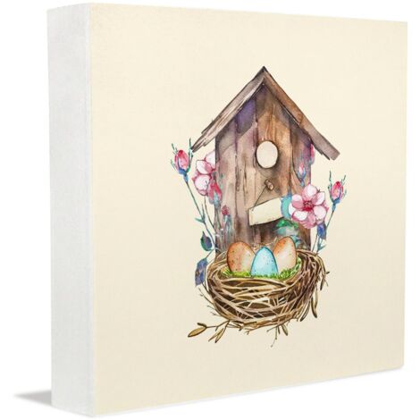 Cadre photo en bois, cadeau de condoléances, décoration de Pâques pour les mères, panneau en bois pour bureau, cadre photo commémoratif à faire soi-même