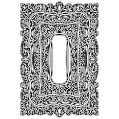 Cadre photo en dentelle, matrices de découpe en métal, pochoir pour scrapbooking, carterie en papier.