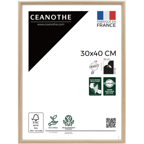 Cadre photo Essentiel exposition brut 30x40 cm
