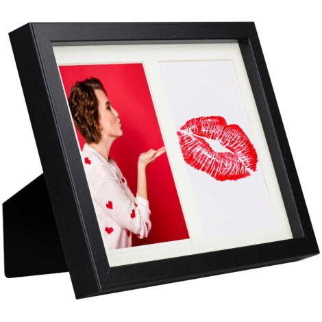 Cadre photo galerie 17x23 pour une photo 10x15, noir BD art