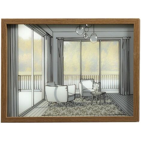 Cadre photo lumineux LED, veilleuse, décoration de chambre, tableau lumineux pour chambre ou balcon