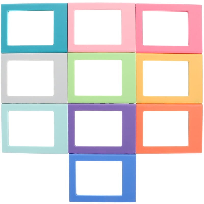 Cadre photo magnétique 10 pièces Cadre photo magnétique Autocollants pour cadre photo de réfrigérateur Cadre photo magnétique