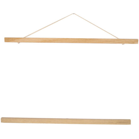 Cadre photo magnétique moderne en bois blanc, 50 cm, idéal pour créer soi-même des affiches et des impressions sur rouleau.