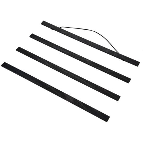 Cadre photo magnétique moderne en bois, support pour affiches et impressions sur rouleau (noir, 50 cm)